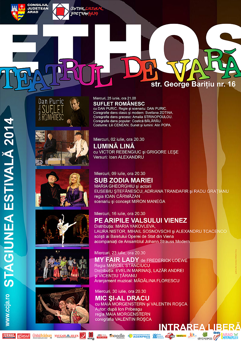 -teatrul-de-vara-Arad-program iulie 2014