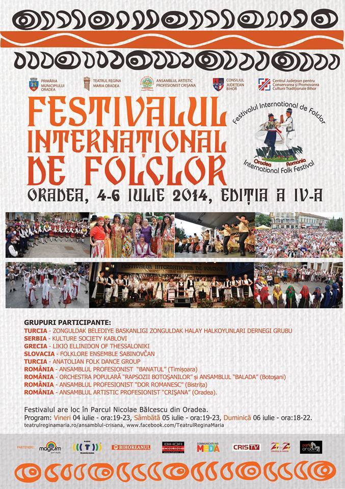 140604-06 Festivalul International de folclor Oradea afis