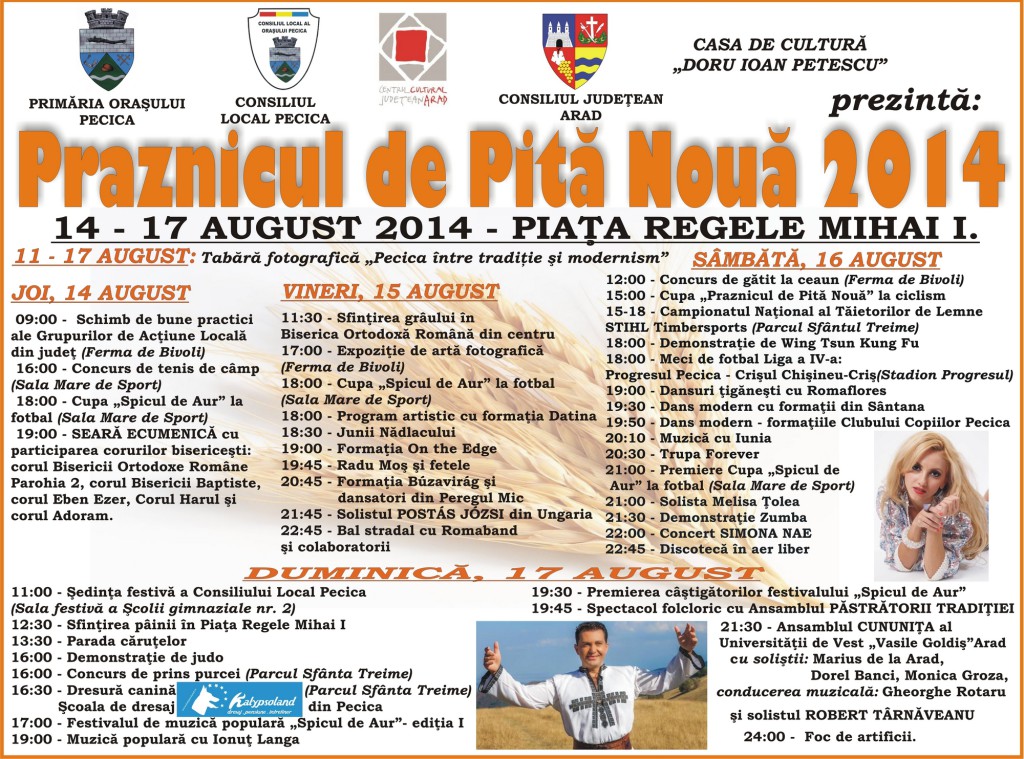 afis Praznic Pecica 2014