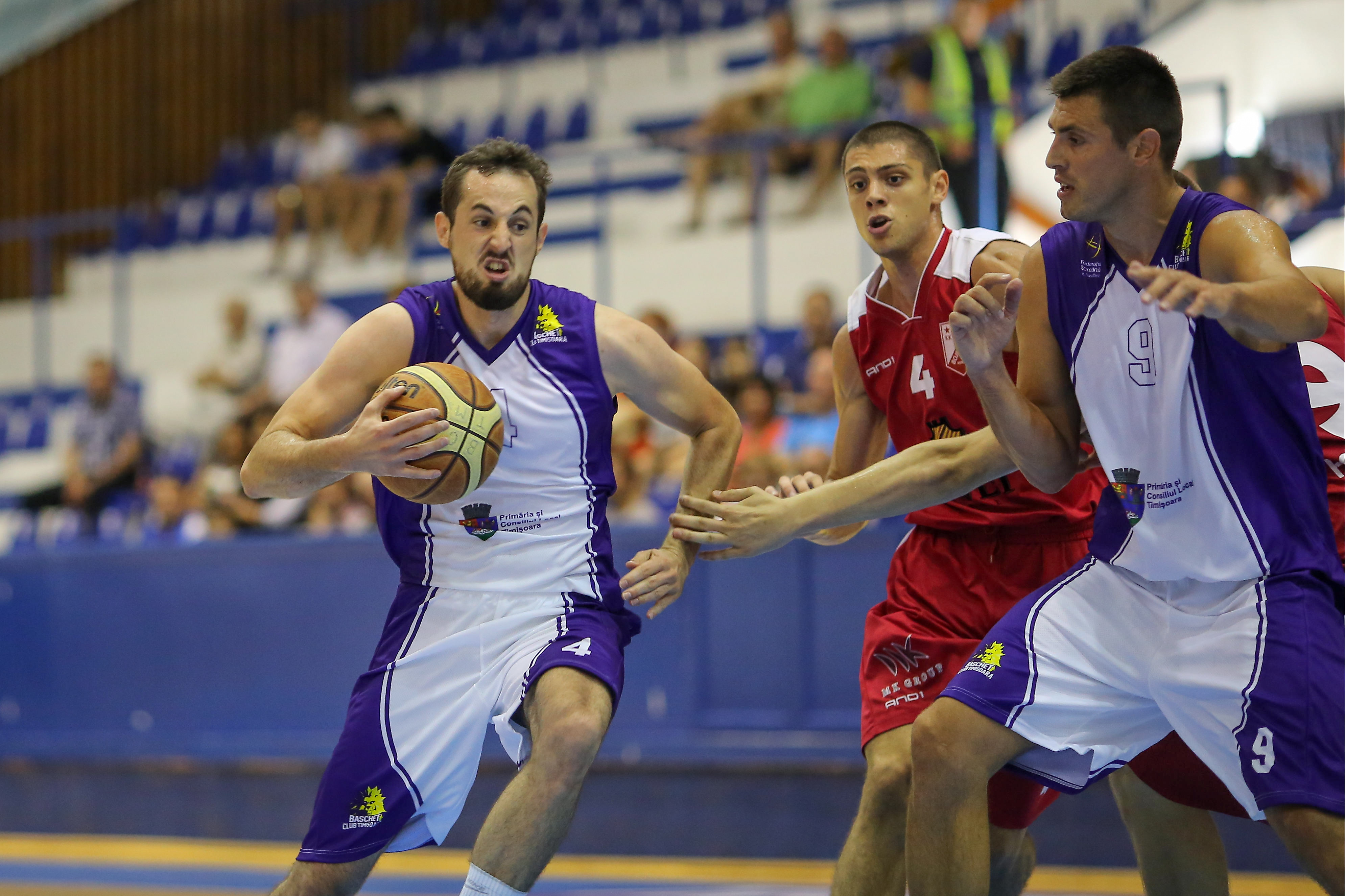 Meciul amical de baschet dintre BC SCM Timisoara si KK Vojvodina Srbijagas Novi Sad din Serbia, miercuri 24 august  2016. SEBASTIAN TATARU