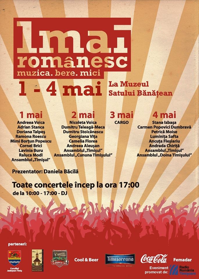 1 mai românesc  la Muzeul Satului Bănăţean