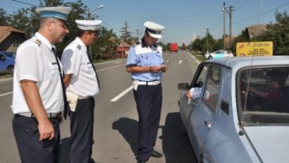 Acțiuni comune de control în trafic ale polițiștilor români și maghiari