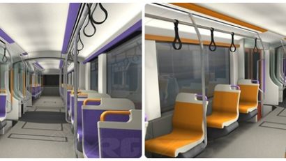 Sondaj pe Facebook pentru culoarea din interiorul tramvaielor timișorene. Alb-violet sau alb-portocaliu?