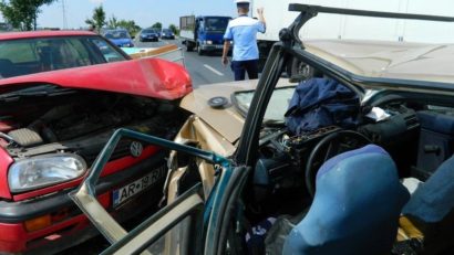 Accident rutier soldat cu patru răniți, la Arad