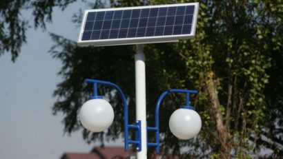 Panouri fotovoltaice pentru iluminatul public din Arad