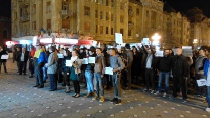 Protest, marţi seara, în centrul Timişoarei