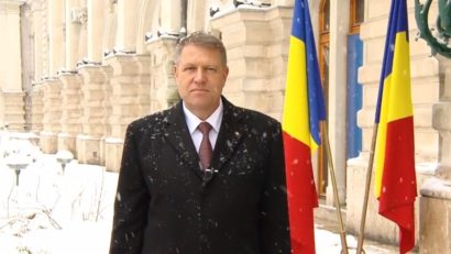 VIDEO / Mesajul preşedintelui României, Klaus Iohannis, cu prilejul Anului Nou