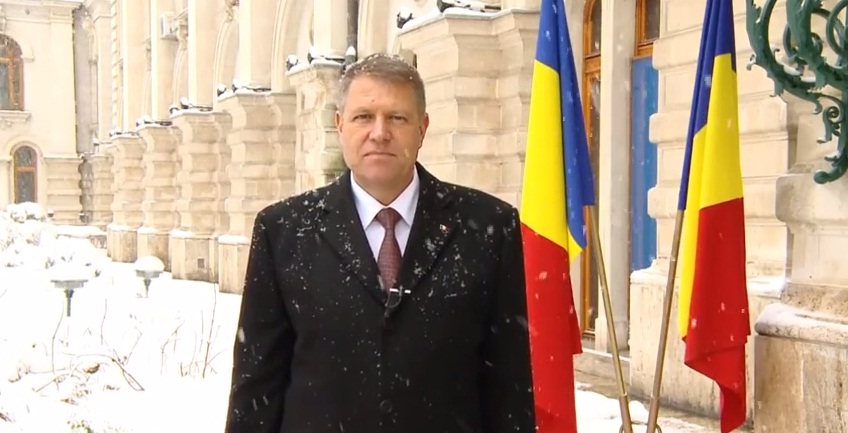 Presedintele Romaniei, Klaus Iohannis, adreseaza Mesajul de Anul Nou