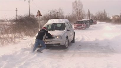 FOTO / Circulație îngreunată în vestul țării