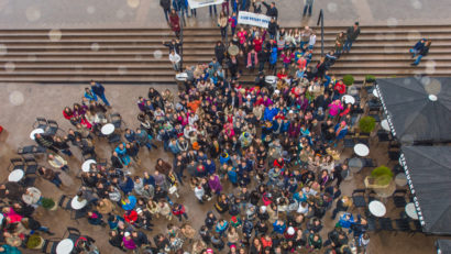 FOTO / Sute de elevi premianți au asaltat, duminică, cinematografele din mall, la Timișoara