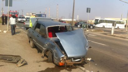 Accident rutier la ieșirea din Timișoara!