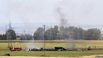 Un avion militar s-a prăbuşit în apropierea aeroportului din Sevilla