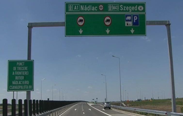 Viteză record pe autostrada Arad-Nădlac