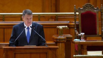 Preşedintele Klaus Iohannis solicită să se adreseze Parlamentului