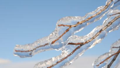 Cod portocaliu de ploaie îngheţată în Ungaria