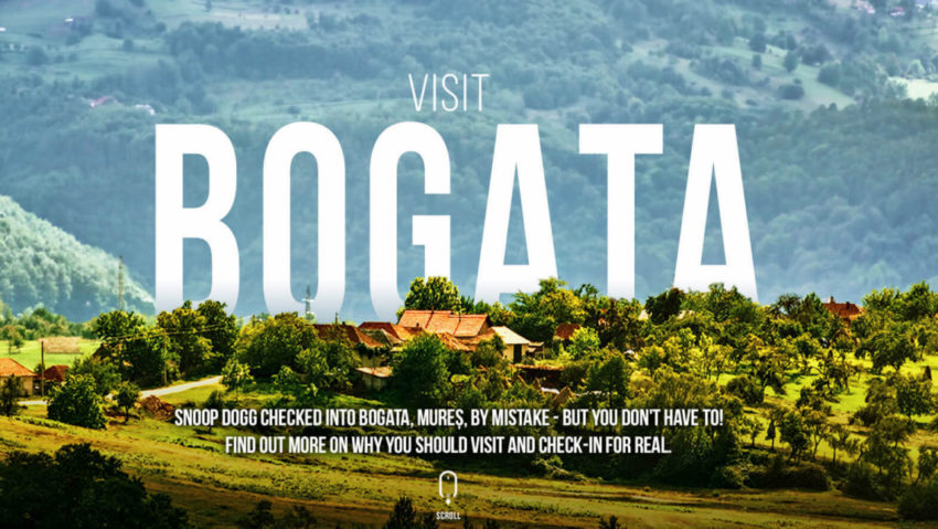 Visit Bogata! Localitatea mureşeană are site de promovare după ce Snoop Dogg a dat check-in în loc de Bogota