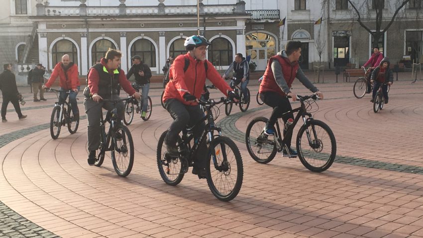 FOTO / Protestul bicicliștilor ‘răi’ în centrul Timișoarei