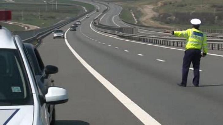 Record de viteză pe autostrada A1; amendă de 2.900 de lei