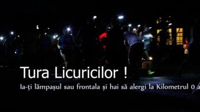 Alergare noctură la lumina lămpașelor prin Timișoara