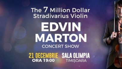 Copiii care studiază muzica pot intra gratuit la concertul lui Edvin Marton de la Timișoara