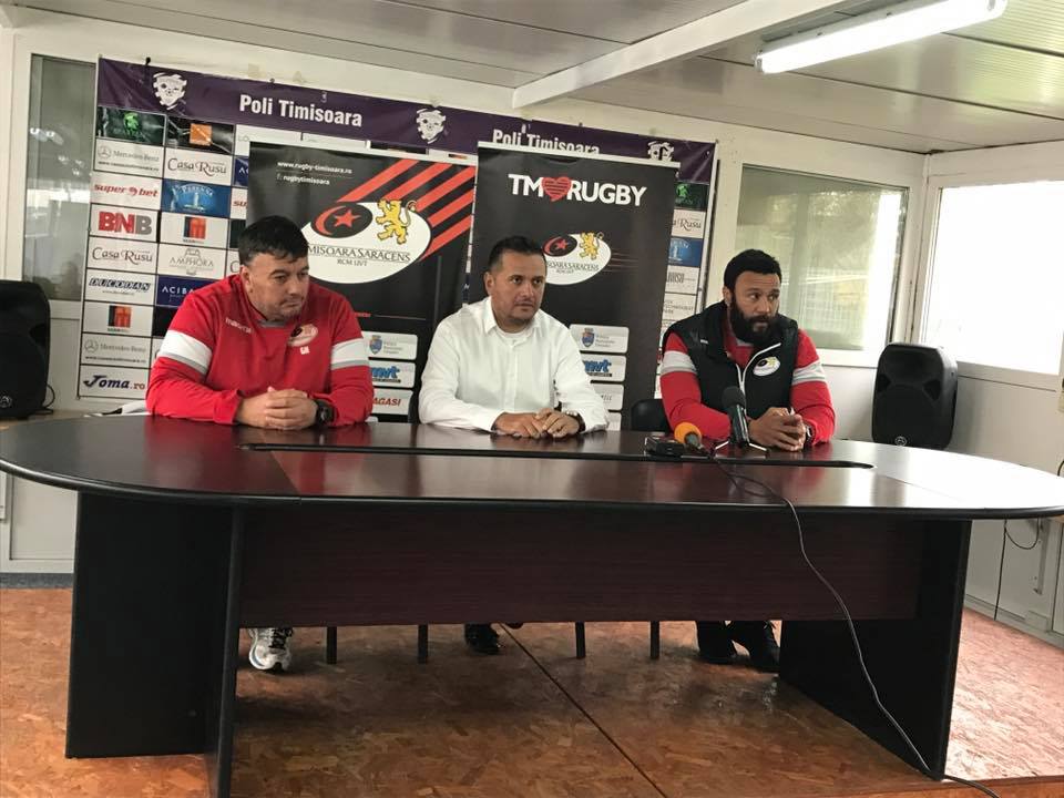 AUDIO / Timișoara Saracens față în față cu foștii săi jucători, Carpo, Calafeteanu și Kinikinilau