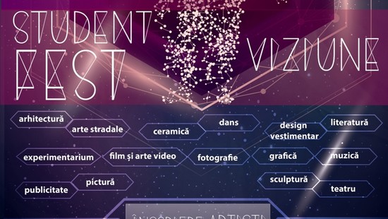 ”Viziune” la StudentFest 2017 / PROGRAM 18-20 mai