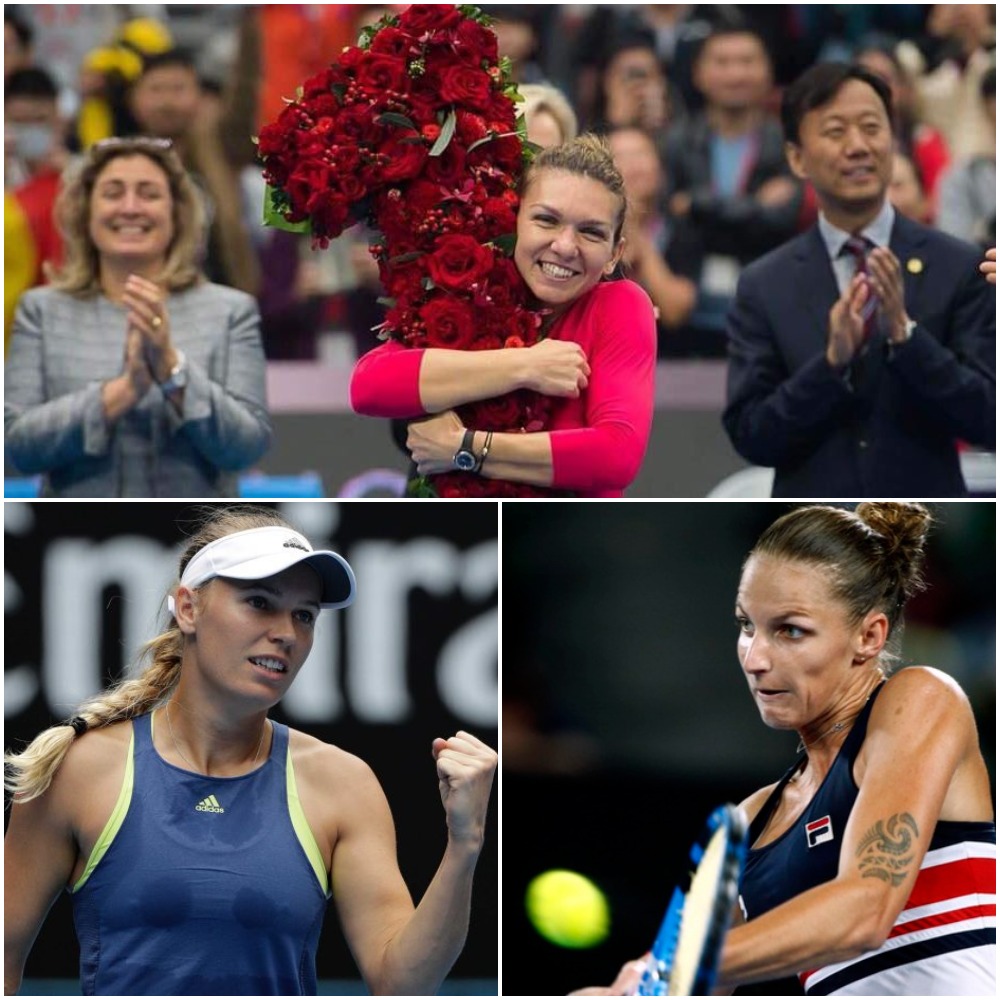 Wozniacki și Pliskova, singurele care o mai pot detrona pe Simona Halep