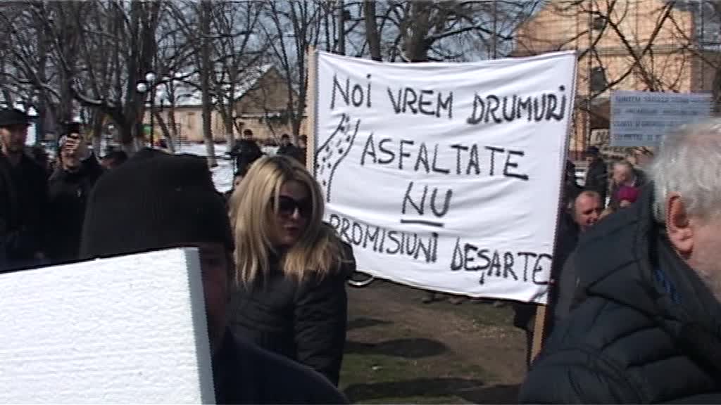 Protest în Arad față de un drum „monstruos şi dezastruos”