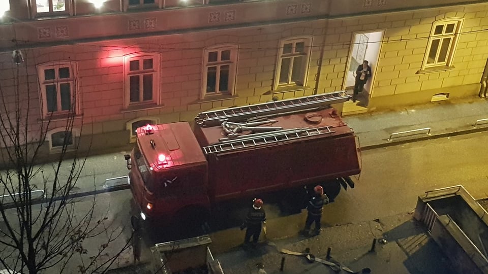 FOTO/ Incendiu în Palatul Dicasterial din Timișoara