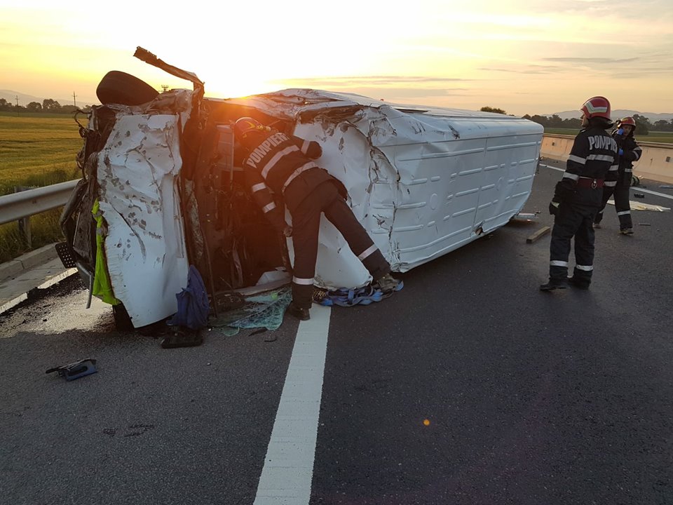 FOTO/ Accident mortal pe autostrada Sibiu – Deva