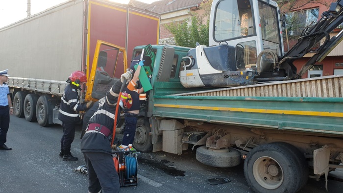 Accident pe bulevardul Rebreanu din Timișoara