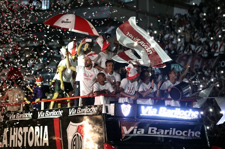 Jucătorii lui River Plate au prezentat Copa Libertadores