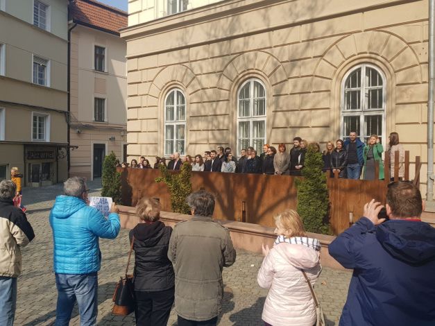 Protest al procurorilor timișoreni în fața Palatului Dicasterial