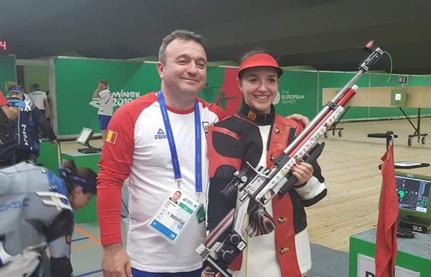 Jocurile Europene 2019: Laura Coman, medaliată cu aur în proba de puşcă aer comprimat 10 metri