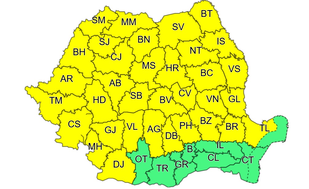 Instabilitate atmosferică și disconfort termic până duminică seara