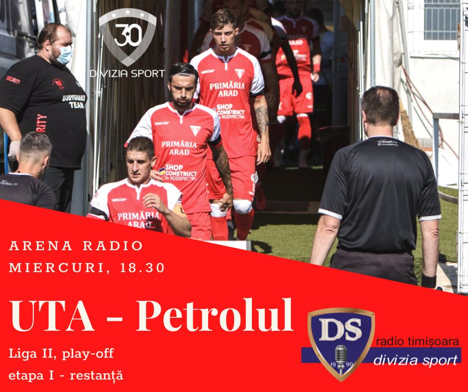 Meciul UTA – Petrolul va fi transmis în direct la Radio Timișoara | AUDIO