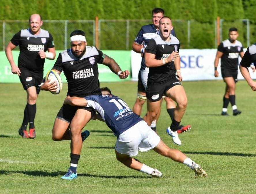 Poftă de joc, după 10 luni de inactivitate: SCM Rugby Timișoara, succes clar cu Tomitanii