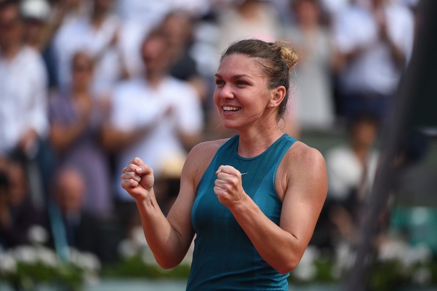 Simona Halep o înfruntă pe Muguruza pentru un loc în finala de la Roma