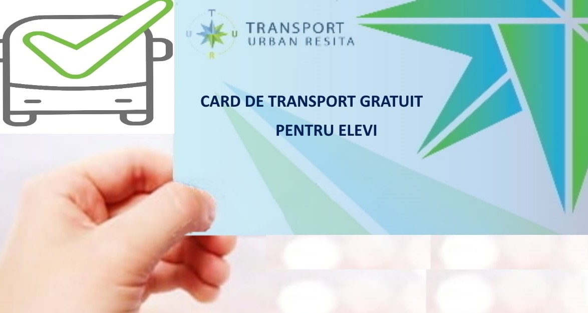 Transport gratuit pe baza cardului pentru elevii din Reșița