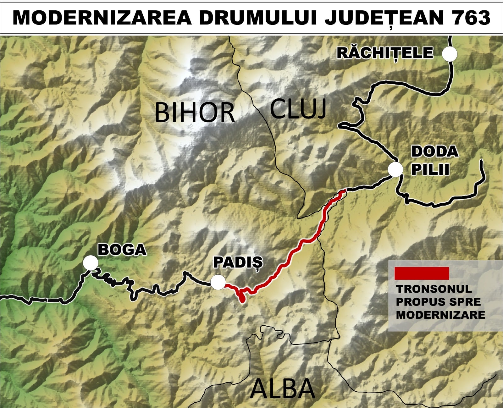 Bihorul va fi legat de Cluj printr-un drum ce străbate Apusenii