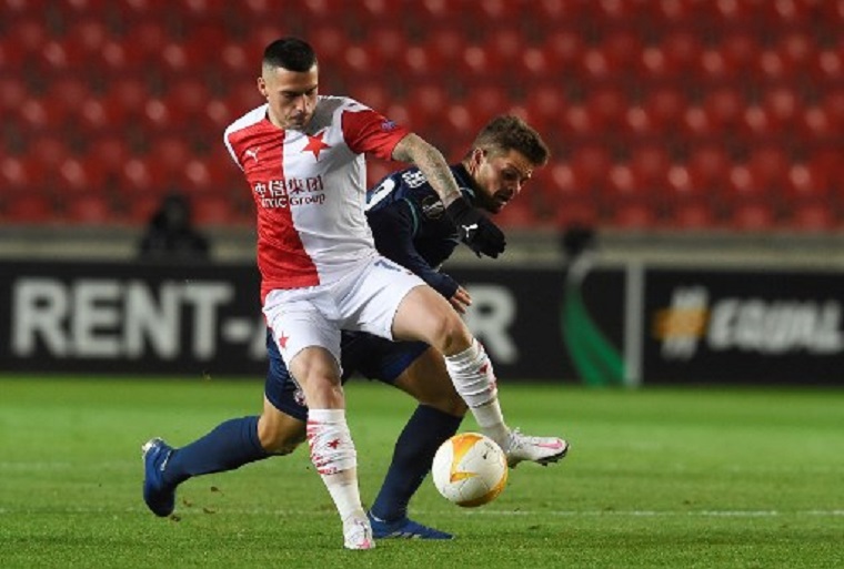 Nicolae Stanciu a marcat un gol pentru Slavia, care s-a calificat în sferturile Europa League