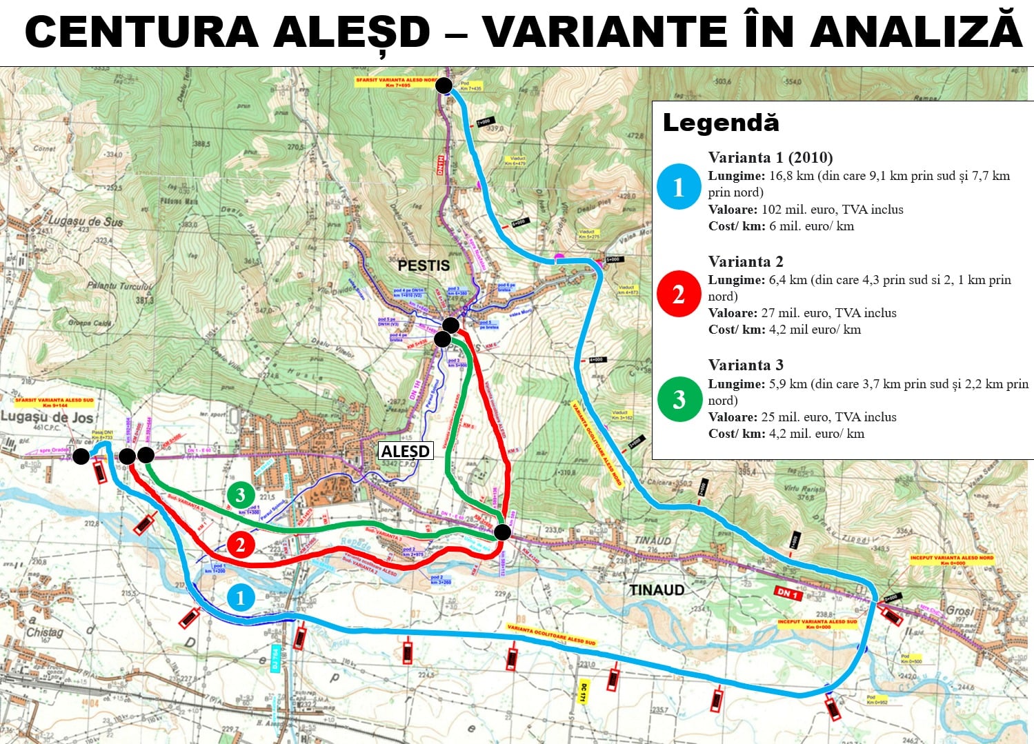 Proiectul centurii ocolitoare a Aleșdului poate fi aprobat până la finele lunii ianuarie