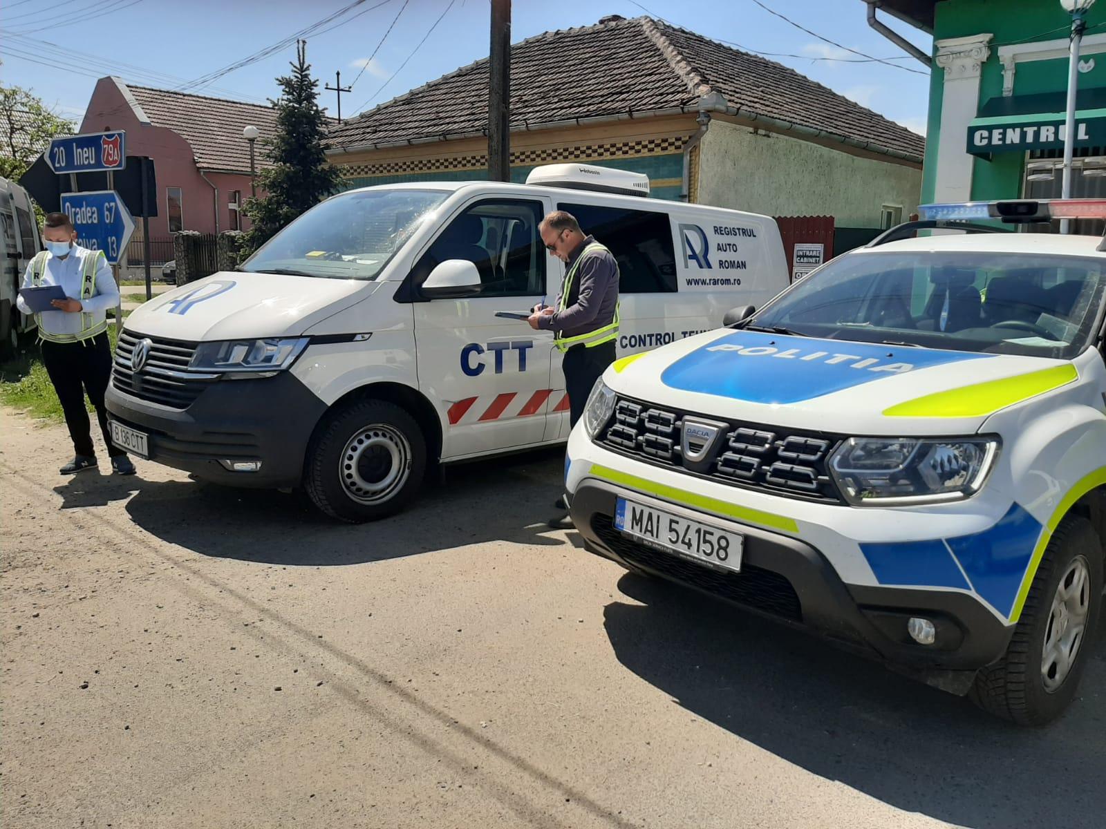 Sute de autovehicule verificate de inspectorii RAR într-o săptămână