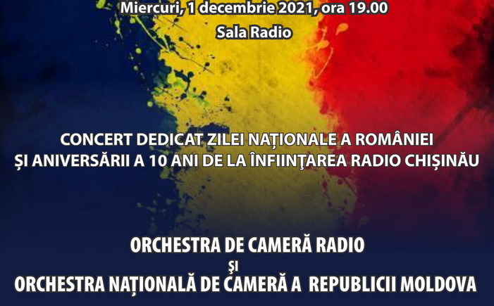 Dublu concert aniversar: Ziua Națională a României și 10 ani de emisie pentru Radio Chișinău