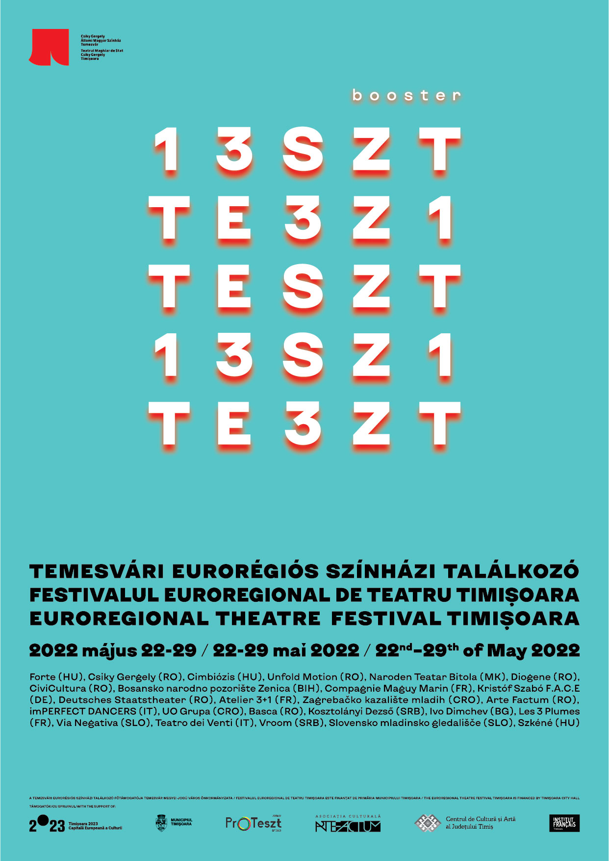 Festival Euroregional de Teatru Timișoara – TESZT, la a 13-a ediție