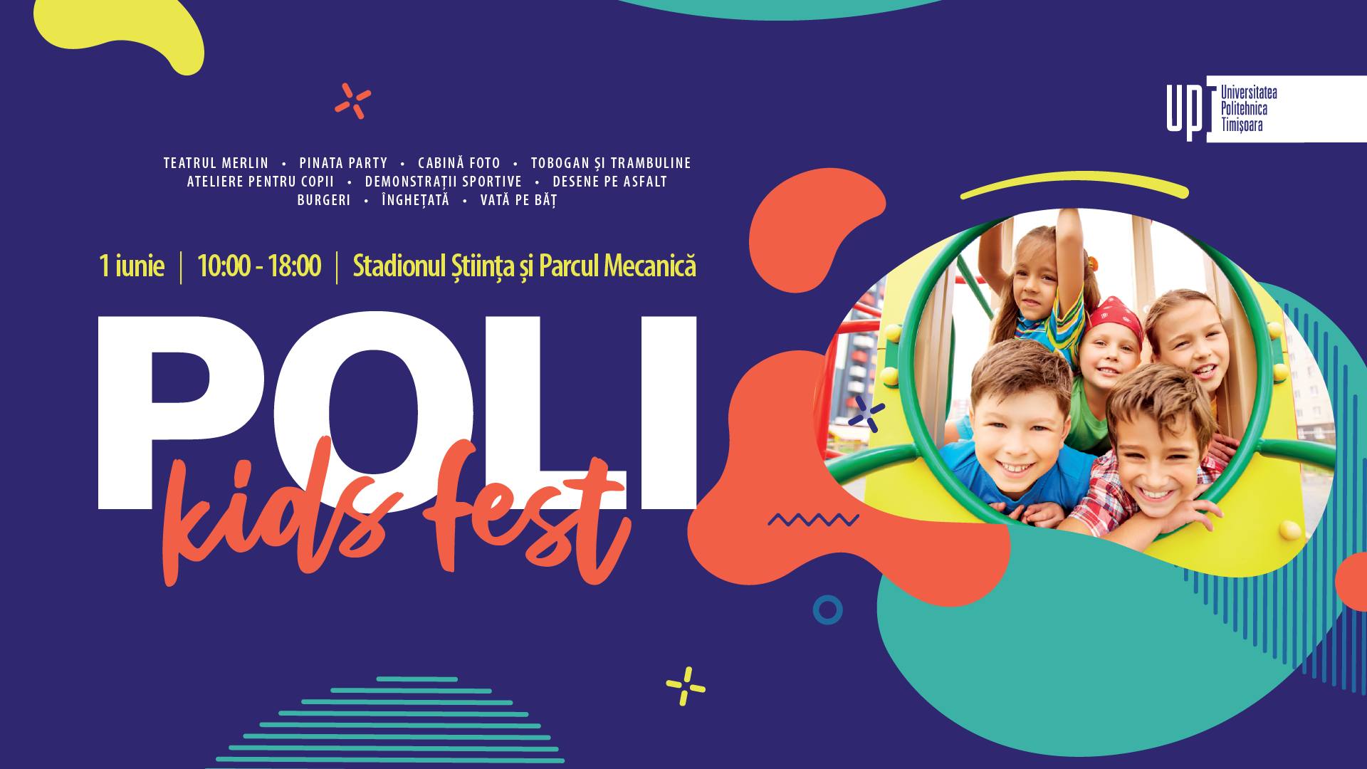 Poli Kids Fest, de 1 iunie, pe stadionul Știința din Timișoara