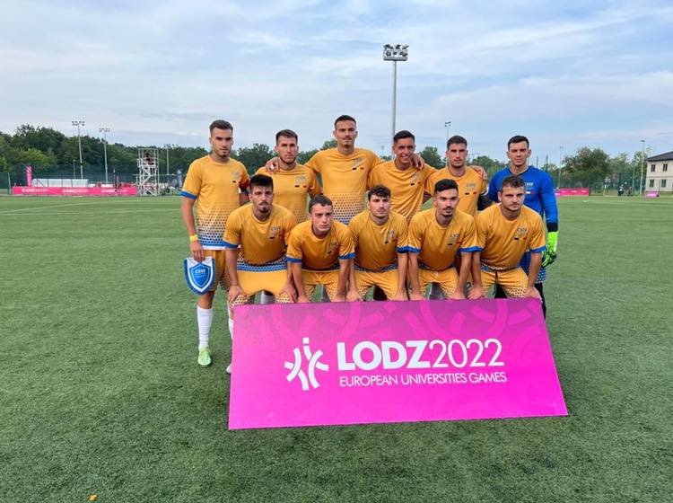 Echipa de fotbal a UVT, în semifinalele Jocurilor Europene Universitare