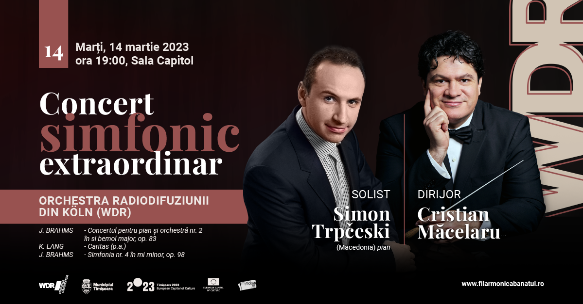 Cristian Măcelaru și Orchestra WDR – Timișoara, capitală culturală europeană, în direct la Radio România Muzical