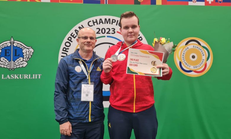 Tir sportiv: arădeanul Luca Joldea, medaliat cu argint la Europene