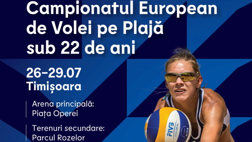 Titlurile europene U22 la volei pe plajă se decernează la Timișoara | AUDIO